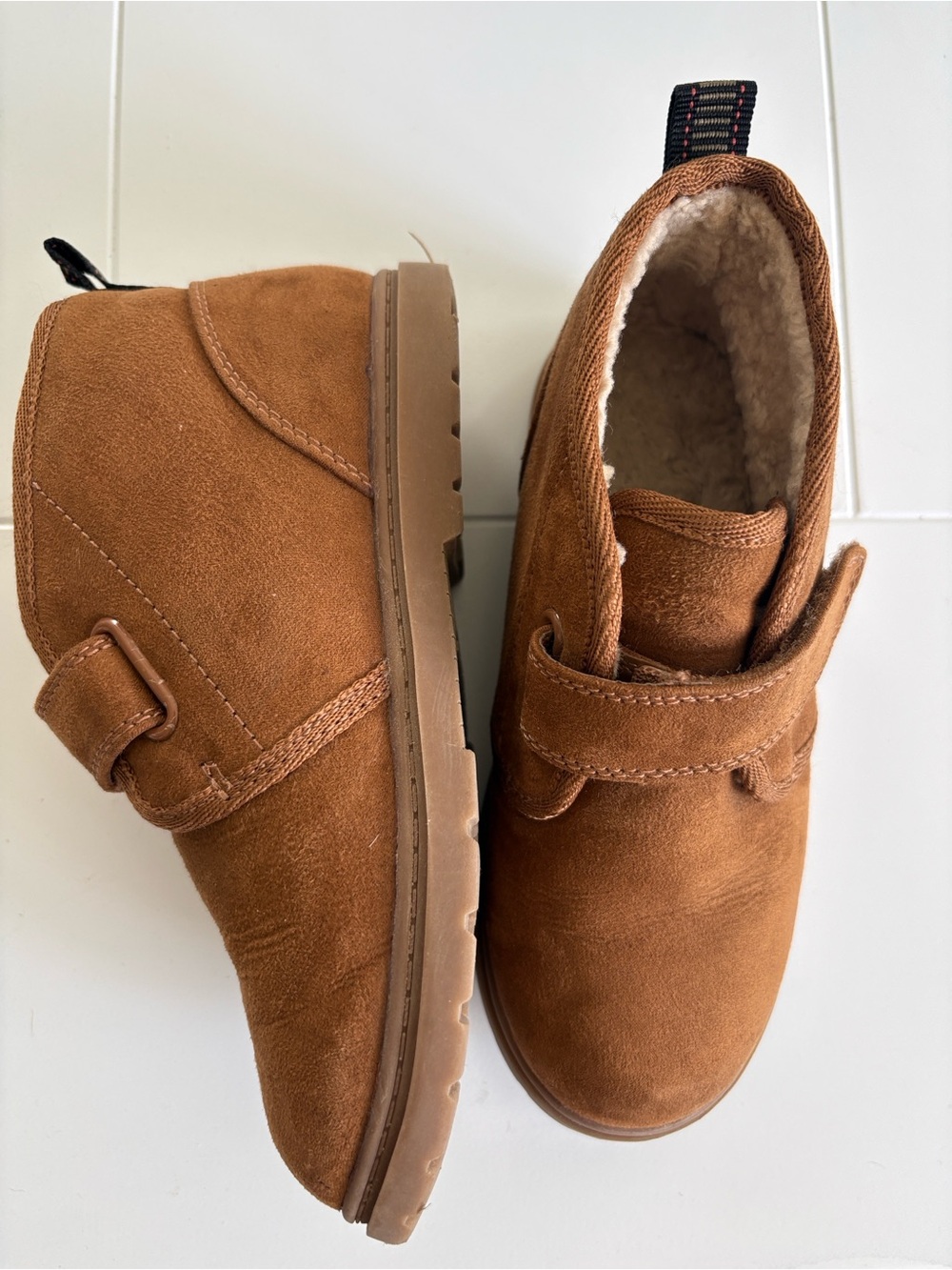 Cat & Jack Kids “Mangus” Cognac Suede- Chukka Boot Style Boots